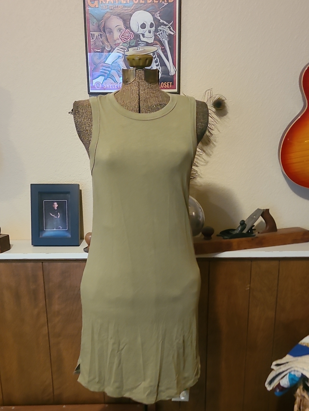 Lululemon Sleeveless Olive Green Shift Dress - Casual Women’s Dress